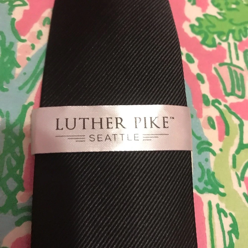 Luther Pike Black pull up kids Necktie
